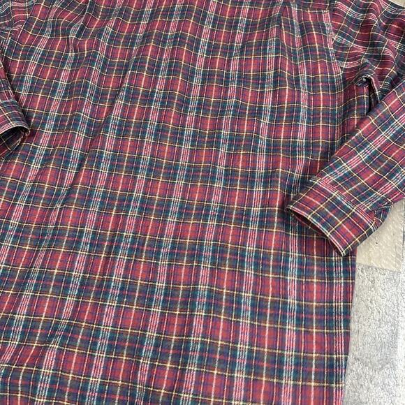 Vintage Pendleton 100% Pure Virgin Wool Shirt Flannel Plaid Mens L Button Up - Picture 10 of 16